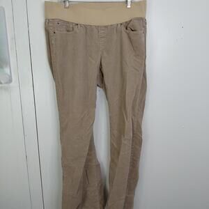 Gap Maternity Pants Womens 33 16 Bootcut Corduroy Flex Waistband Ginger Tan